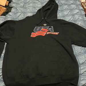 Old Time Hockey Team USA Hockey Mens Hoodie (Size XL)
